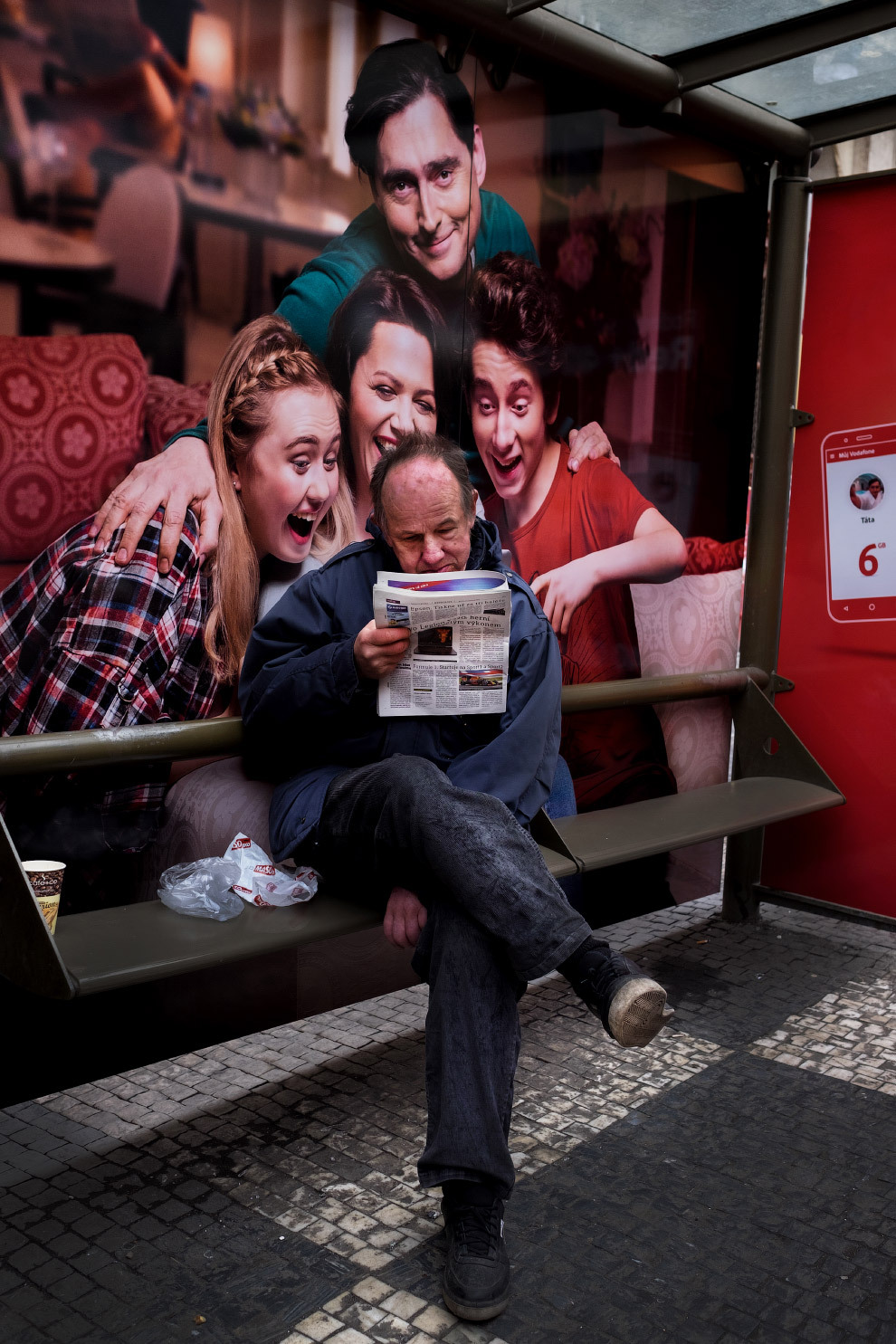 Successfully sat down - Lucky shot, Newspapers, Stop, Lucky moment