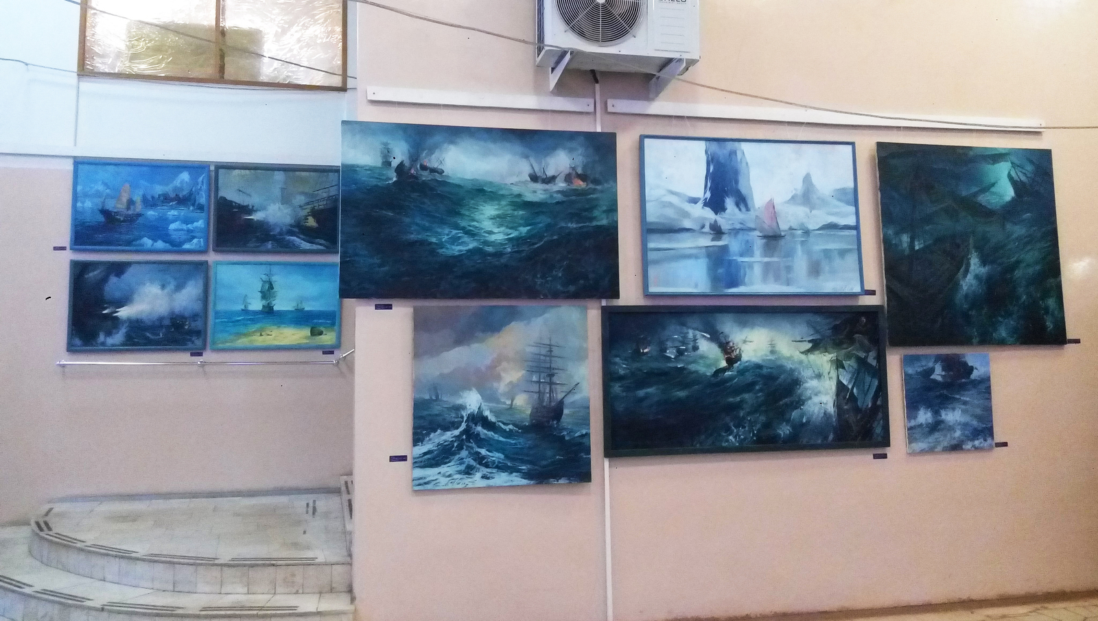 Another exhibition at UKS. - My, Izhevsk, , Sea, Painting, Longpost