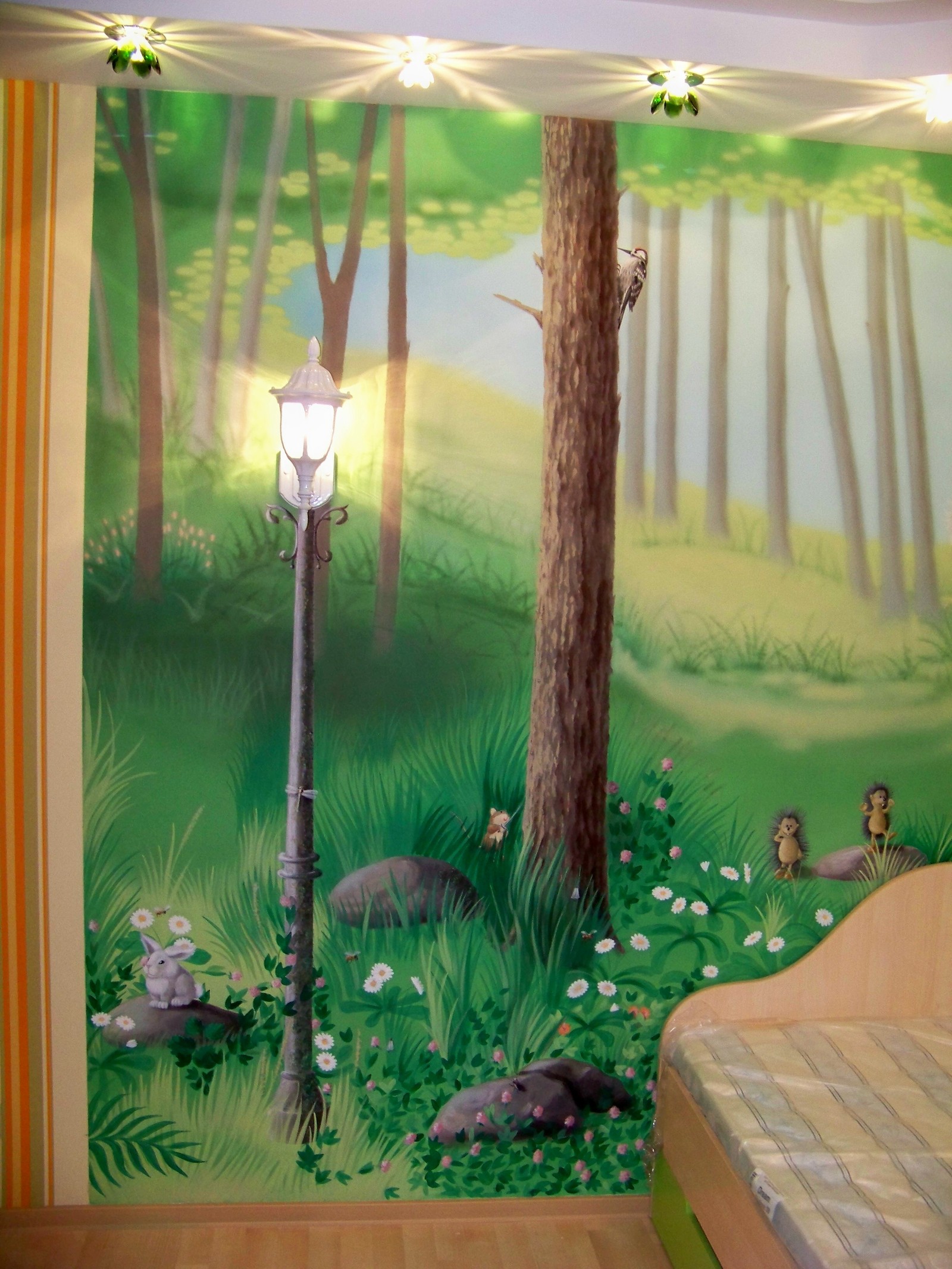 Painting in the nursery. - My, Wall painting, Children, Decor, Longpost