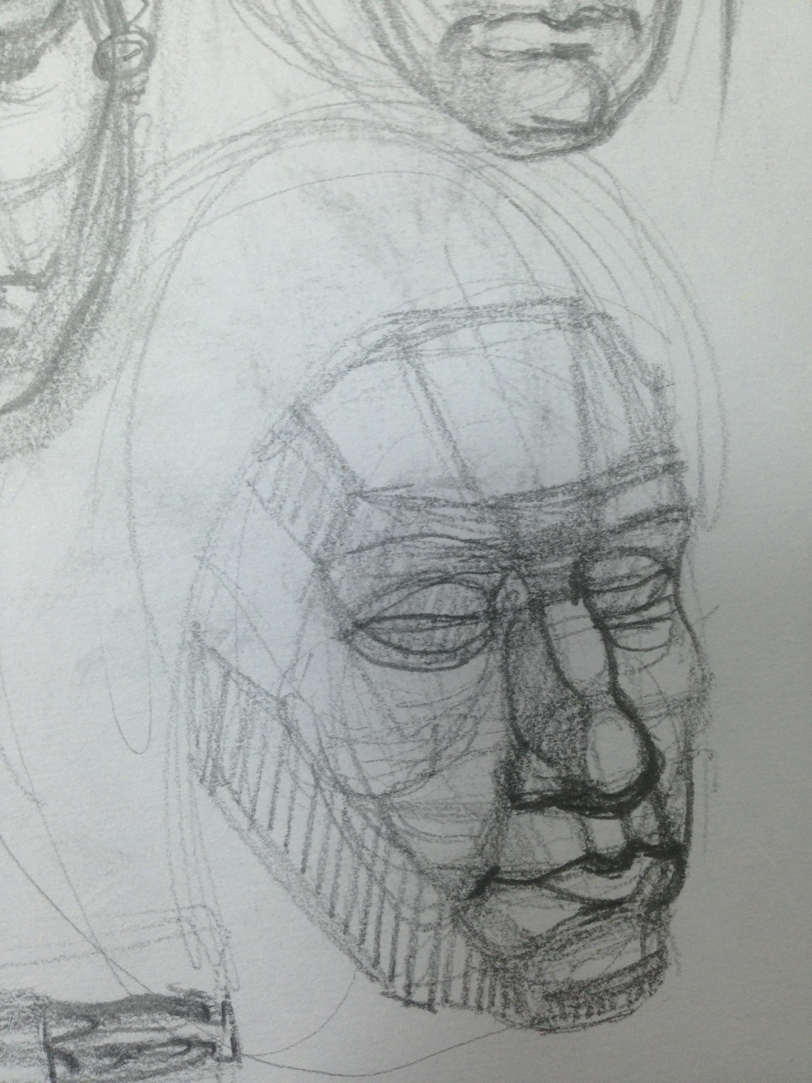 A few more sketches made recently in the subway. - My, Sketch, Painting, Sketch, Sketchbook, Portrait, Face, Metro, Longpost