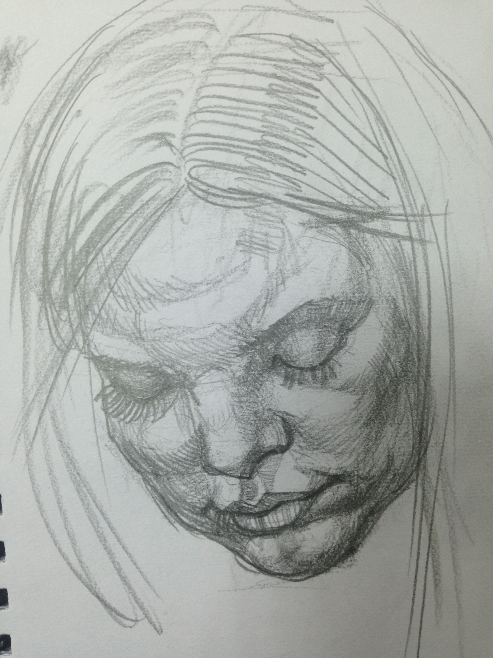 A few more sketches made recently in the subway. - My, Sketch, Painting, Sketch, Sketchbook, Portrait, Face, Metro, Longpost