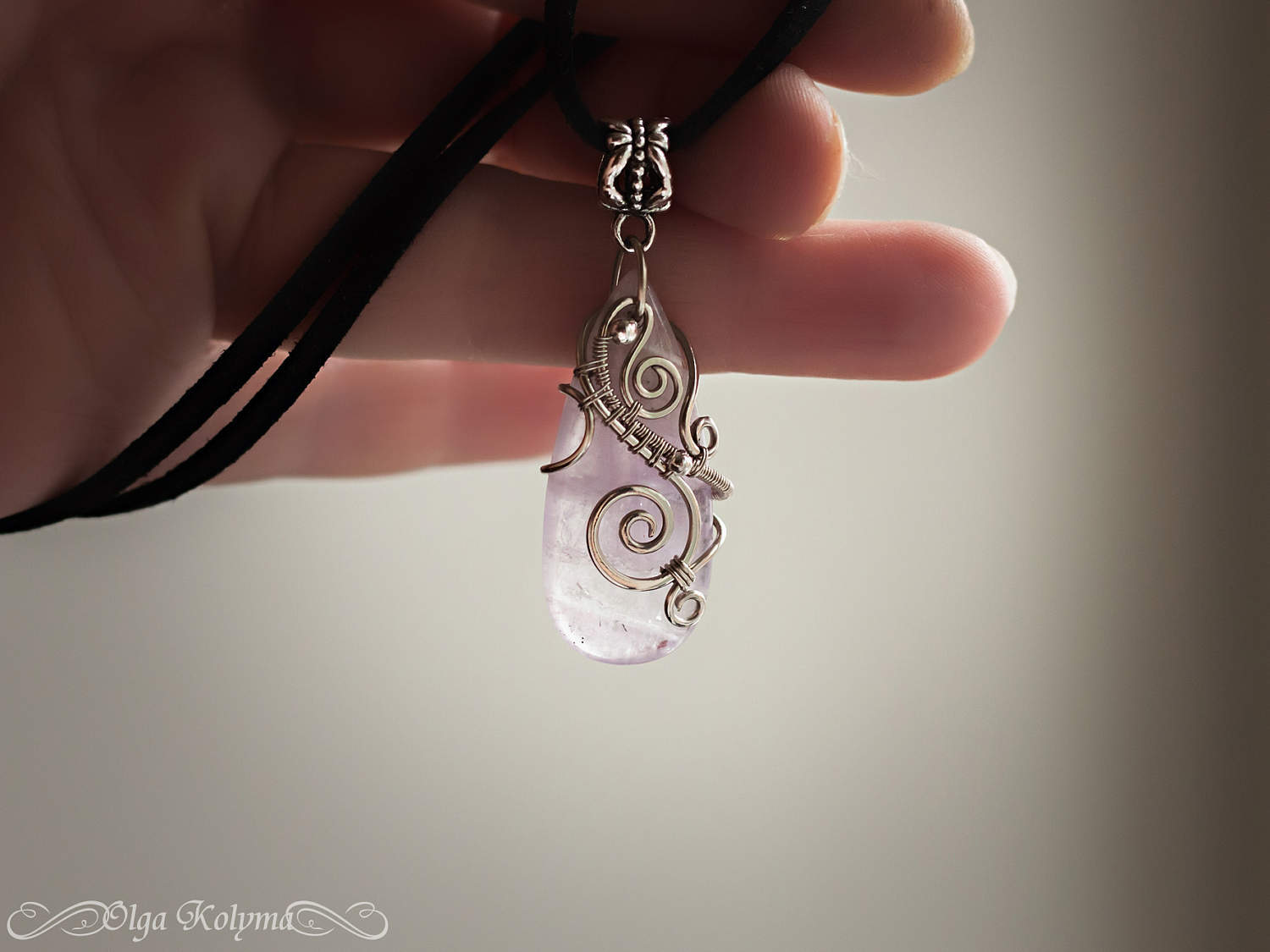 Amethysts-2 - My, Decoration, Amethyst, Wire wrap, With your own hands, Needlework without process, , , Longpost