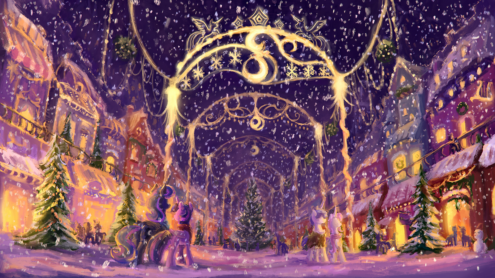 Before Hearth's Warming - My Little Pony, PonyArt, Princess Luna, Twilight sparkle, Plainoasis