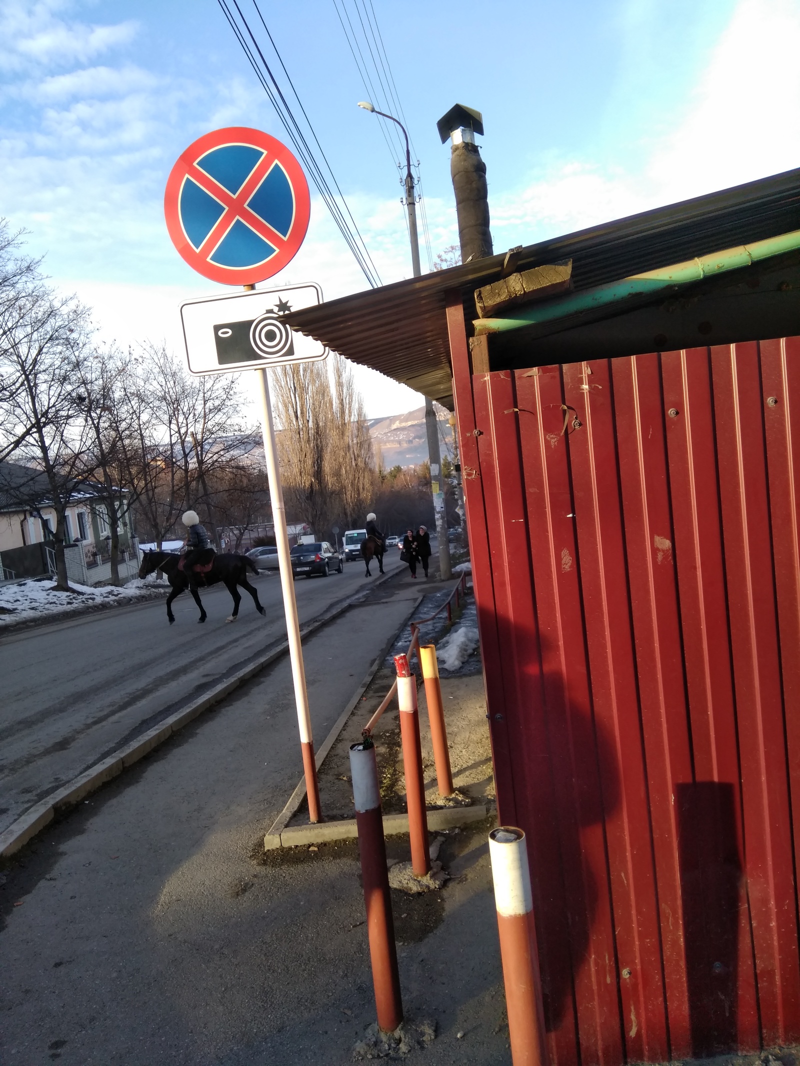 Regular traffic in Kislovodsk) - Horses, Dzhigit, Traffic jams