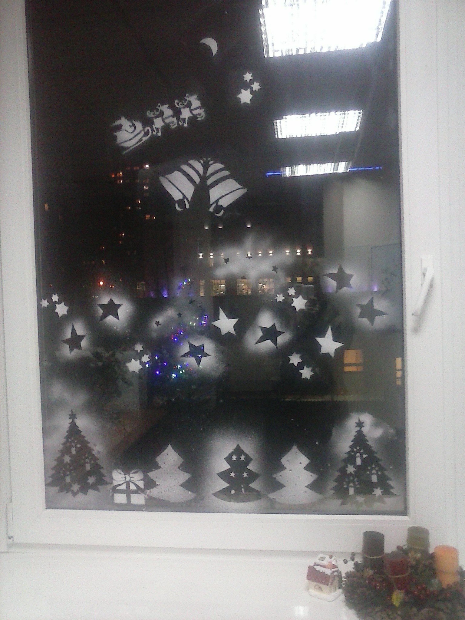 How do you decorate windows? - My, New Year, Drawing, Longpost