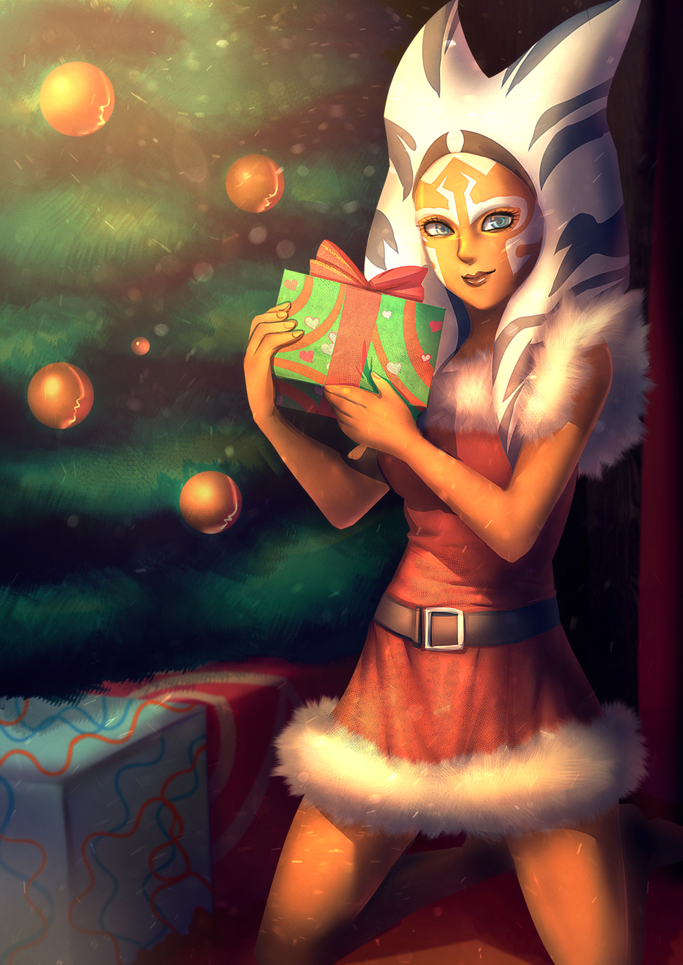 Ahsoka's Christmas Eve - Арт, Рисунок, Star Wars, Асока Тано, Bakki