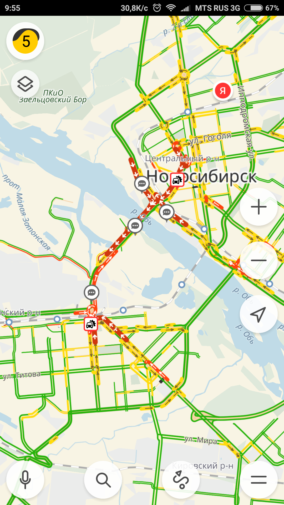 Housing problem - Freebie, Yandex maps, Comments, Traffic jams, Novosibirsk, Longpost