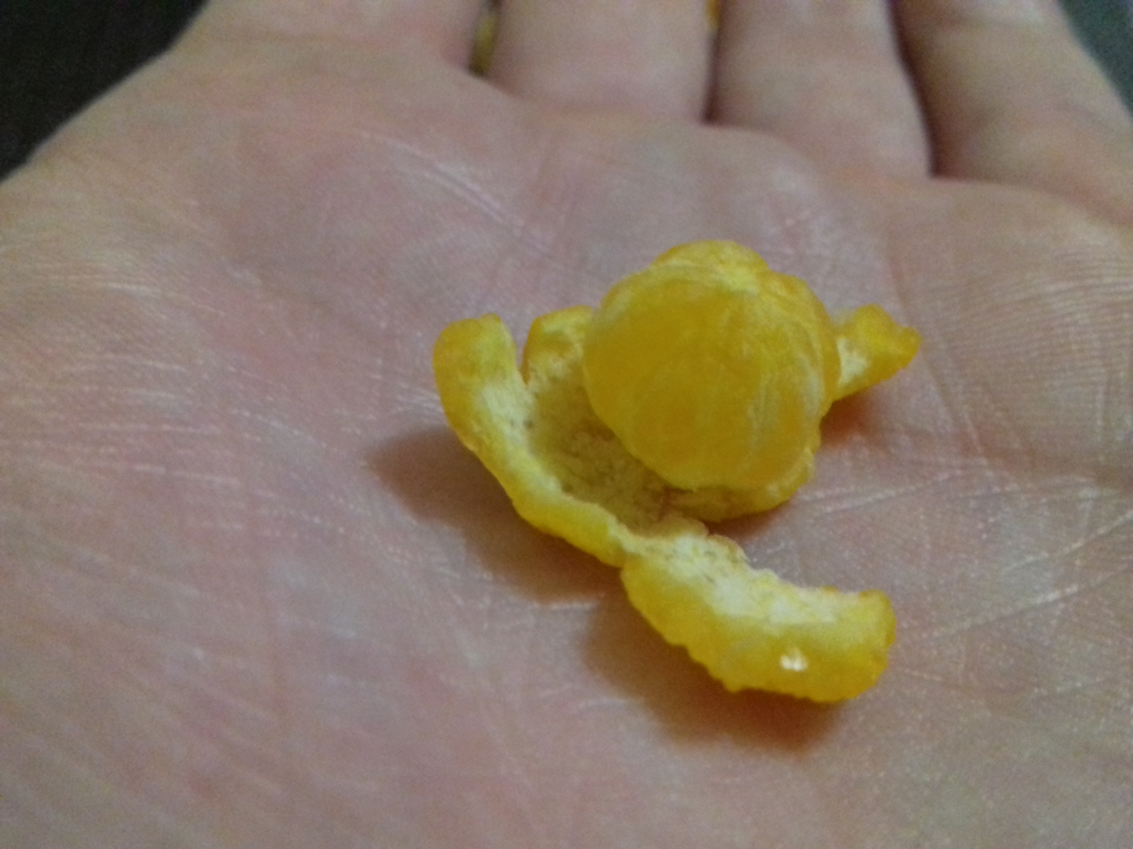 I cleaned the tangerine ...... there was another one in it. - My, 2 in 1, Presents, Longpost