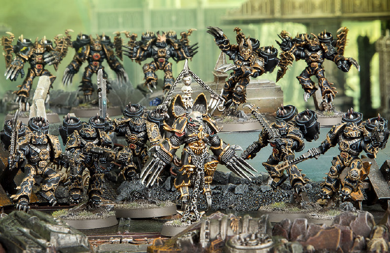 FOR CHAOS!!! - Warhammer 40k, Wh miniatures, Modeling, Chaos, Longpost