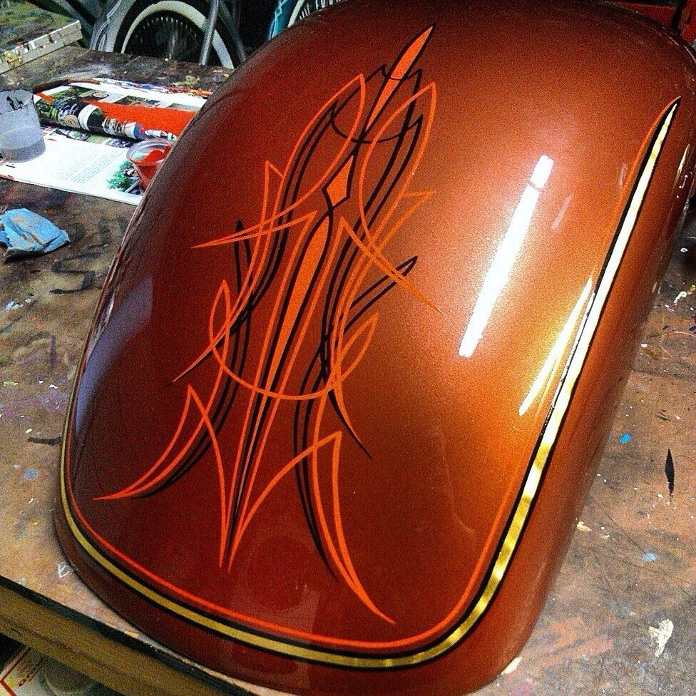 Pinstriping. ) what is this - My, Customization, Pinstriping, Handmade, Brush, , , Longpost