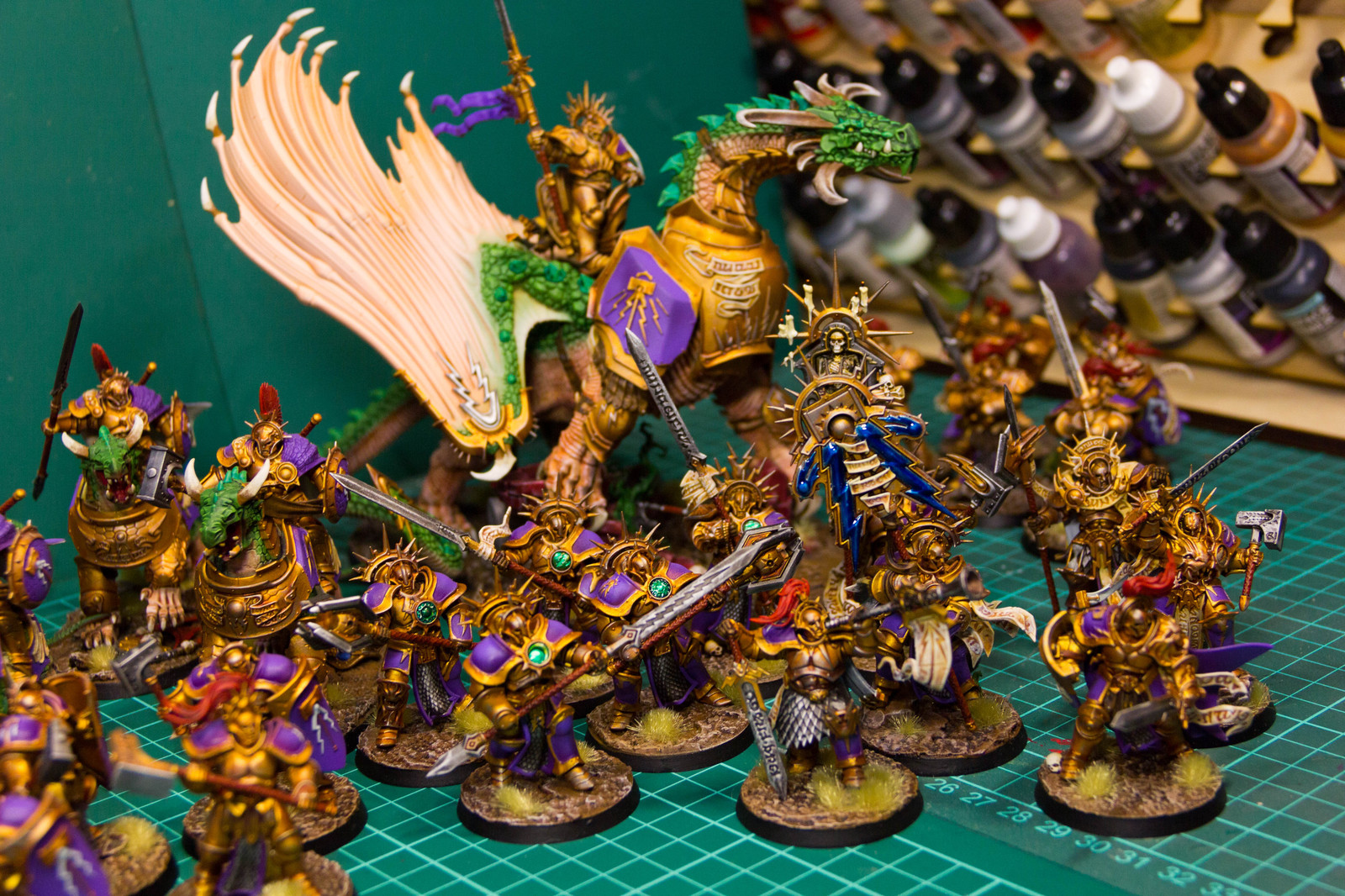 My army Stormcast Eternals from Warhammer Age of Sigmar - My, Warhammer: age of sigmar, Stormcast Eternals, Modeling, Hobby, Warhammer, Stand modeling, Painting miniatures, Longpost