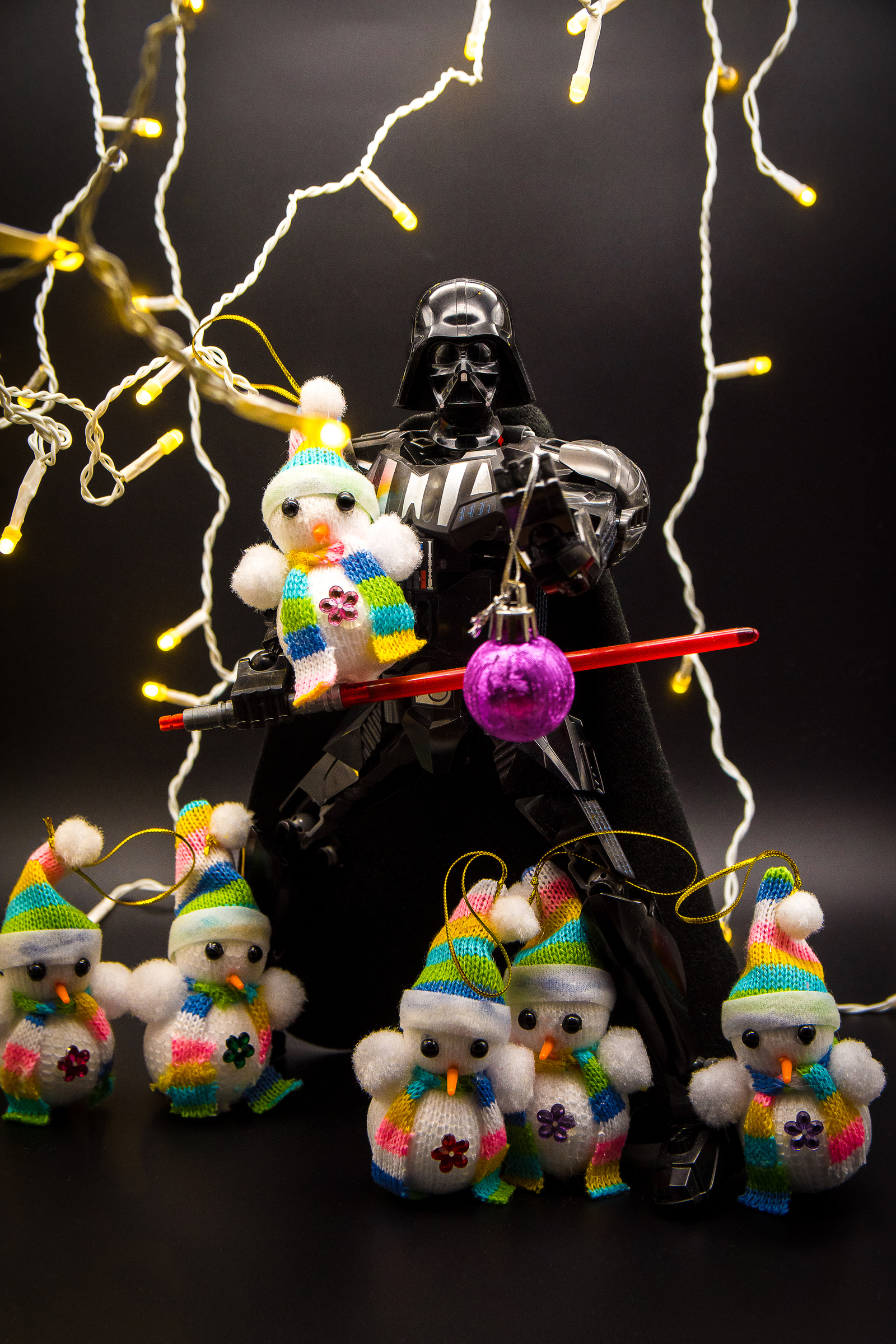 Dark outside, light inside - My, Darth vader, The Death Star, Star Wars, Photographer, The photo, New Year, snowman
