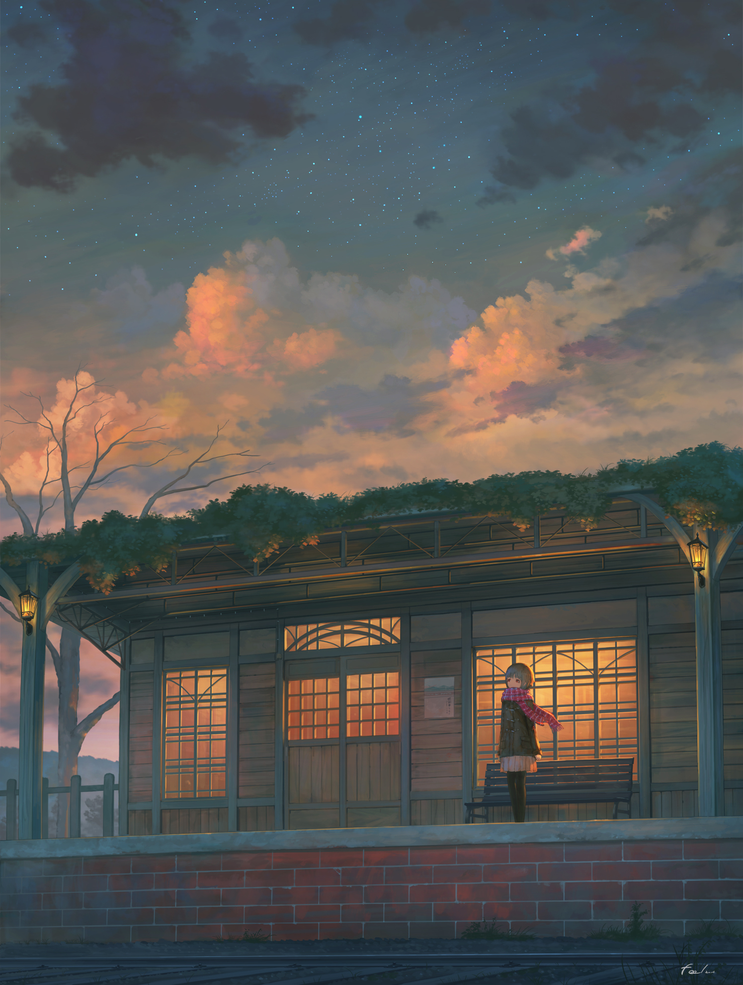 Station - Anime art, Anime original, 