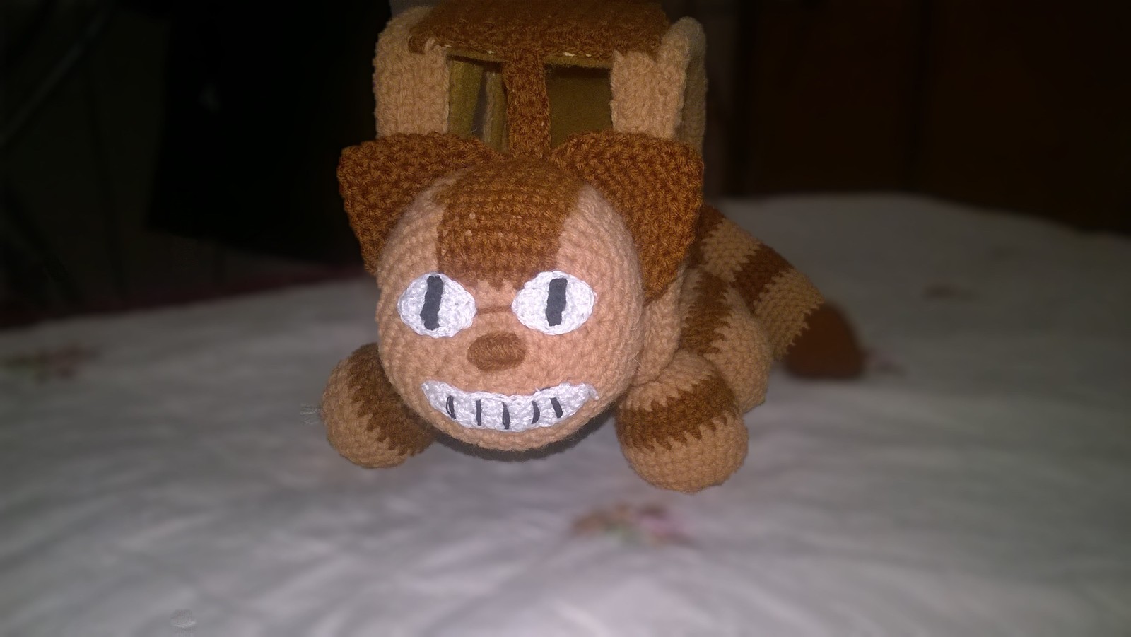 Catbus - My, Needlework without process, Crochet, Hayao Miyazaki, My neighbor Totoro, Catbus