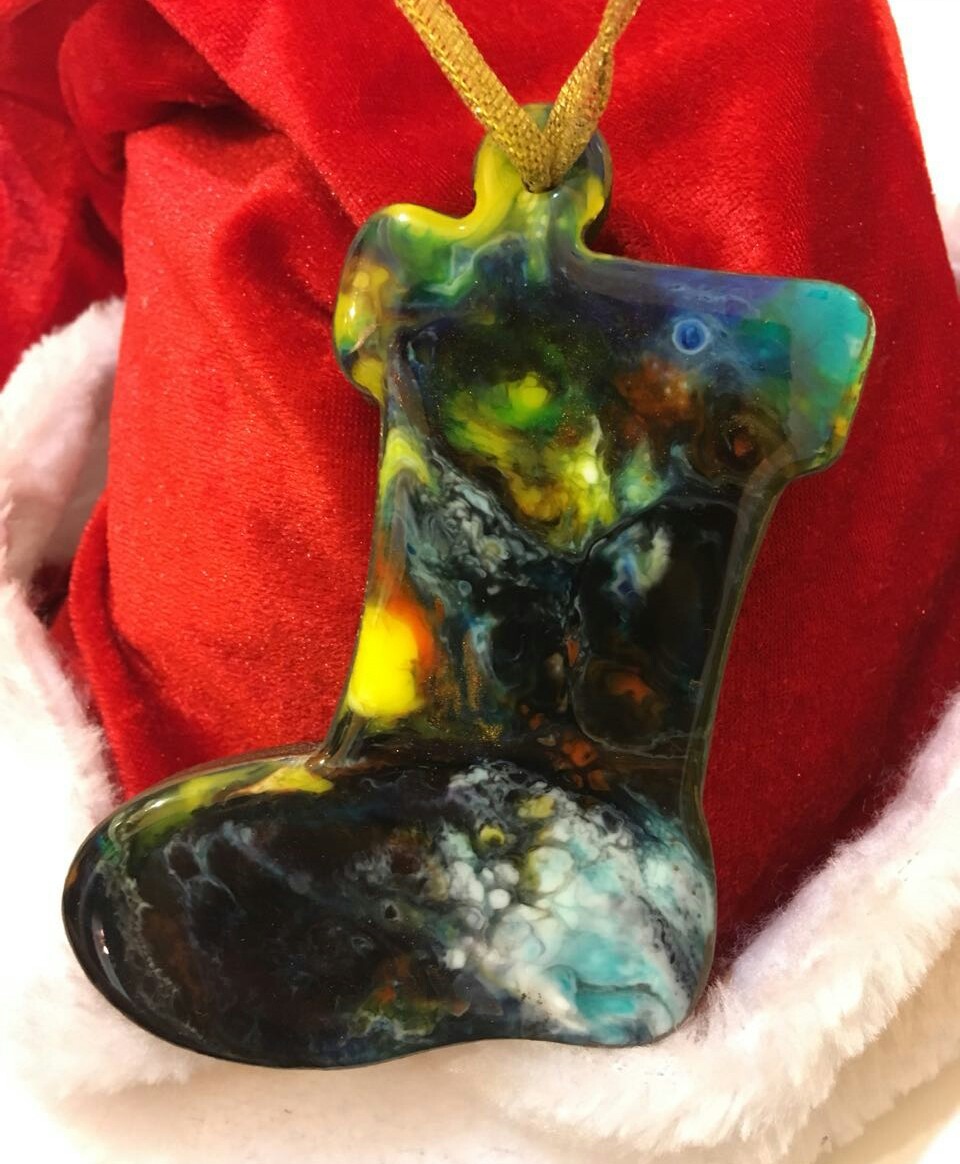 Christmas toys :) - My, Epoxy resin, , Christmas decorations, Resin, Longpost