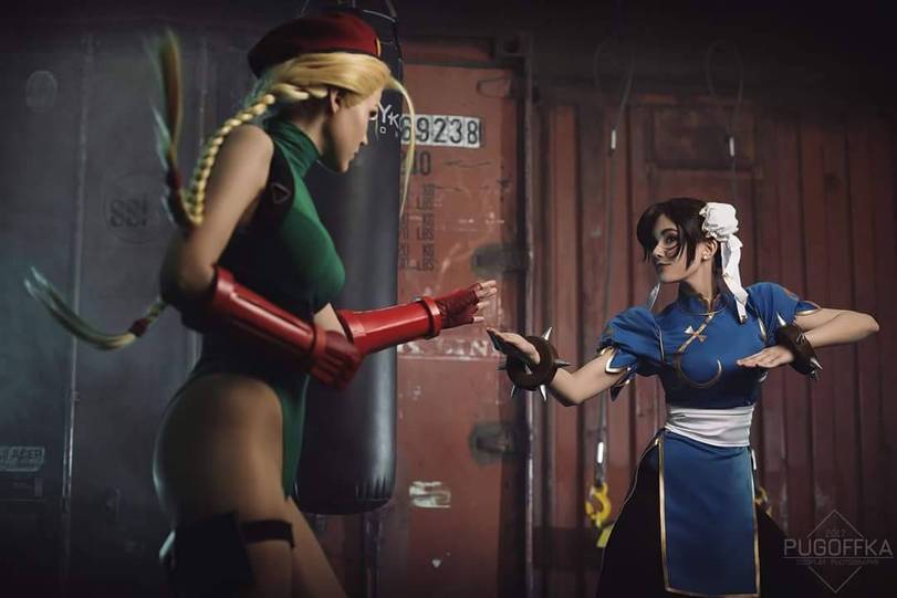 Cosplay Cammy White & Chun-Li (Street Fighter) - Cosplay, Computer games, Street fighter, Cammy white, Chun-Li, Longpost