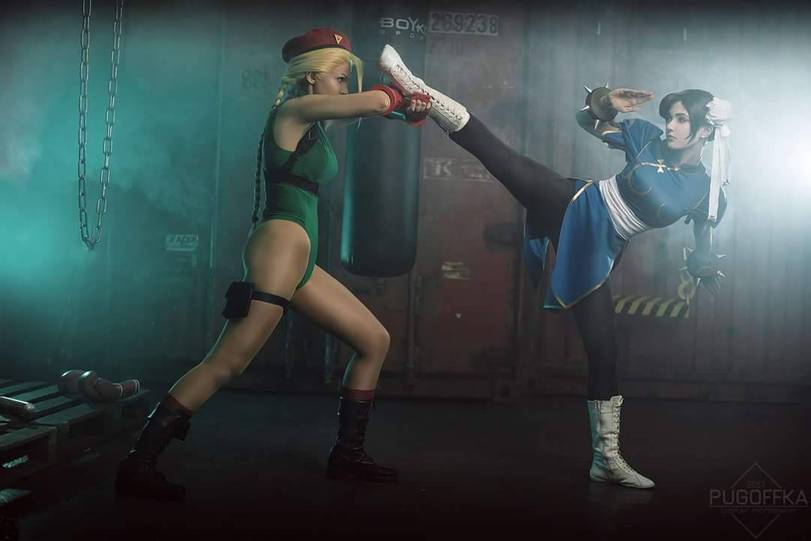 Cosplay Cammy White & Chun-Li (Street Fighter) - Cosplay, Computer games, Street fighter, Cammy white, Chun-Li, Longpost