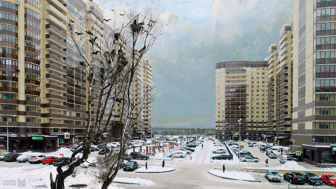 New Russian landscape - My, Landscape, Russia, Architecture, Photoshop, My, Ilya Varlamov, Saint Petersburg, Painting, Longpost