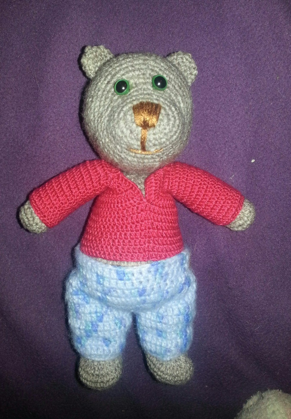 bear - My, Needlework without process, With your own hands, Amigurumi, Longpost