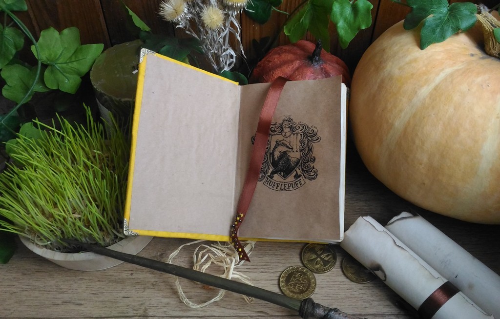 Puffendui - My, Handmade, Notebook, Puffendui, Harry Potter, Hogwarts, With your own hands, My, Hafflepf, Longpost