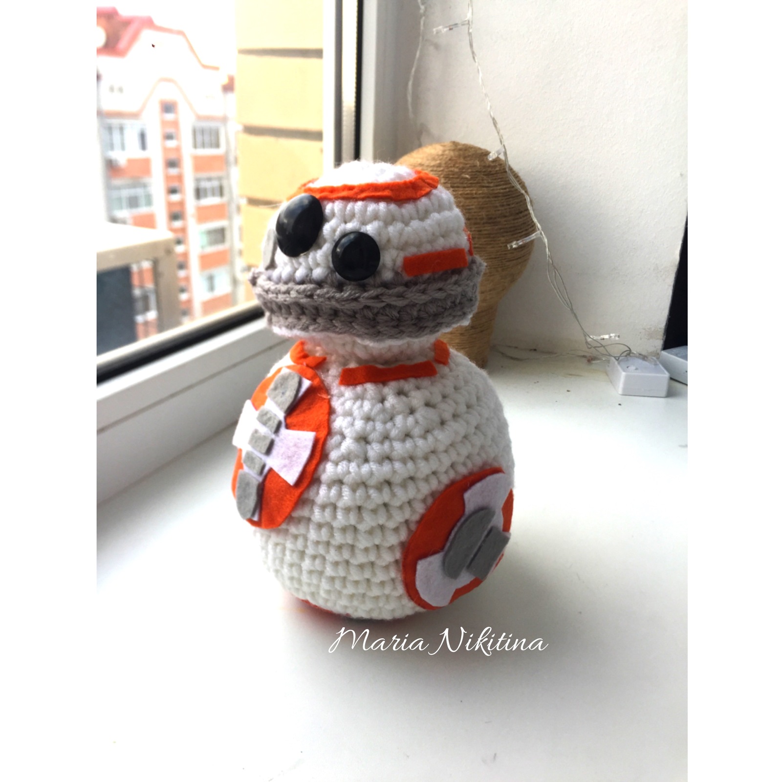 BB-8 amigurumi) - My, Needlework without process, Star Wars, Bb-8, Amigurumi, Crochet