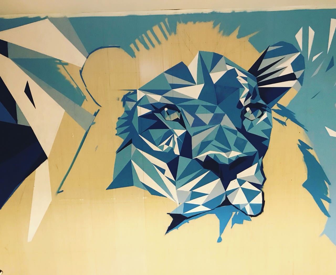 LEV Zenitovsky - My, Graffiti, a lion, Longpost