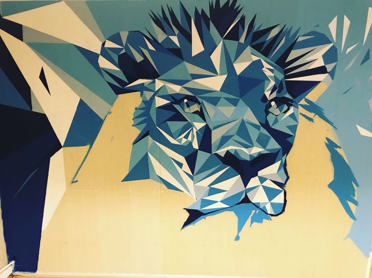 LEV Zenitovsky - My, Graffiti, a lion, Longpost