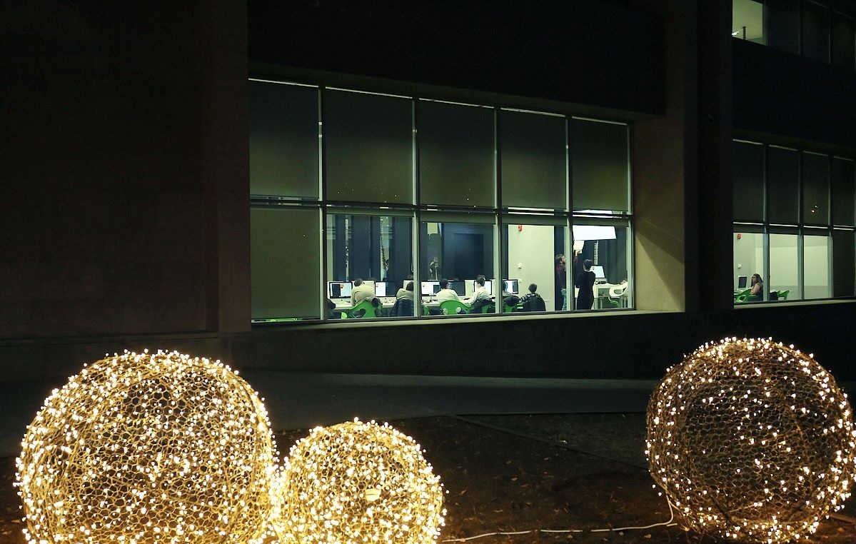 holiday balls - My, Ball, Images, The park, Night, Light, Longpost