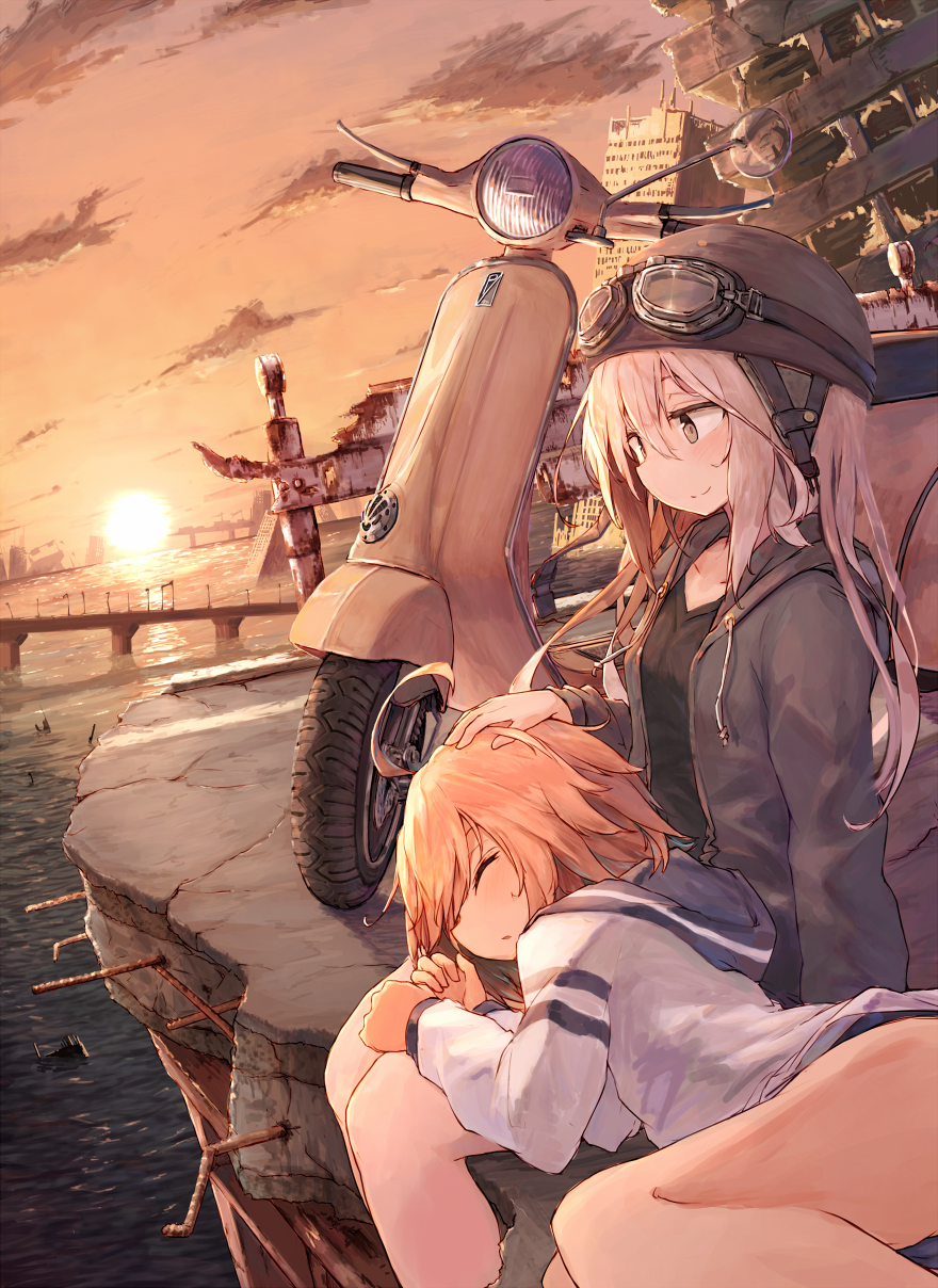 Yuu and Goya - Kantai collection, u-511, i-58, Yuu, Goya, Anime, Anime art, 