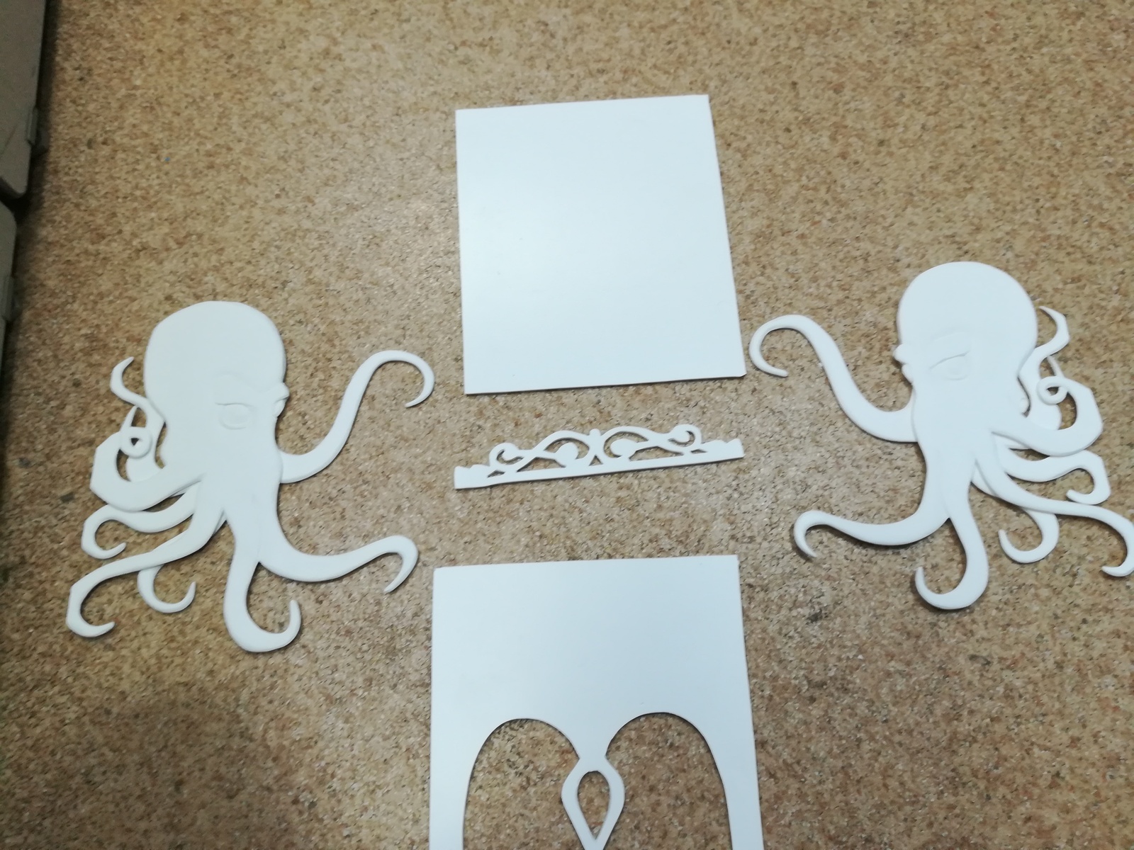 Shelf for phone (foamed plastic) - My, , Octopus, Shelf, With your own hands, Needlework with process, Longpost