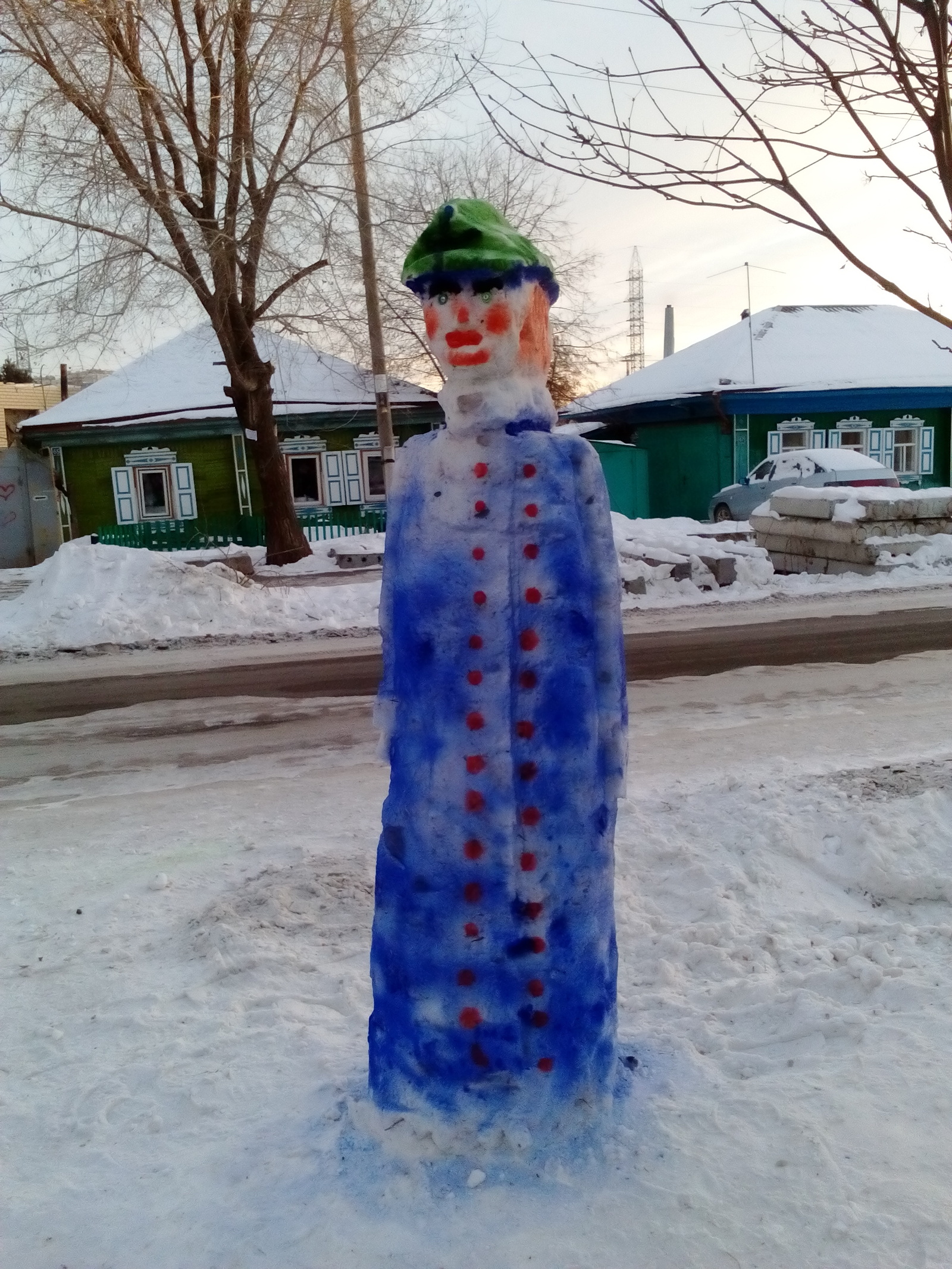 Forbidden Hill Part 2 - My, Winter fun, New Year, Slide, Creative, Longpost, Snow figures