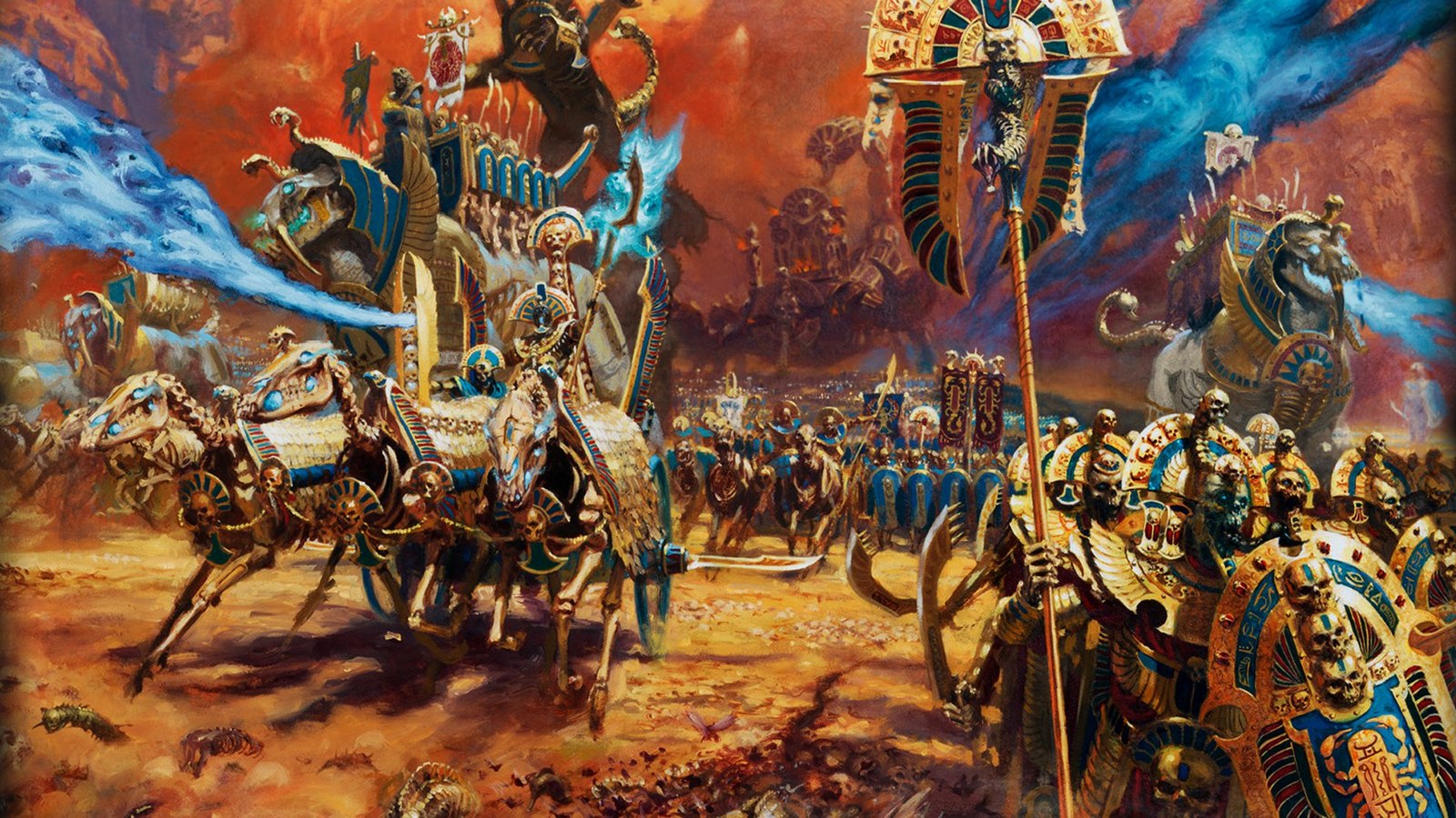 «СЕТТРА НЕ СЛУЖИТ! СЕТТРА ПРАВИТ!» - Warhammer Fantasy Battles, Tomb kings, Settra the Imperishable, Wh Art, Длиннопост