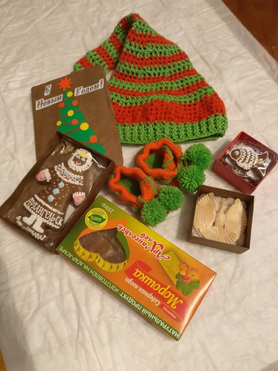 New Year's miracle from Arkhangelsk - My, Gift exchange, , , New Year, Presents, New Year's miracle, Secret Santa, Longpost