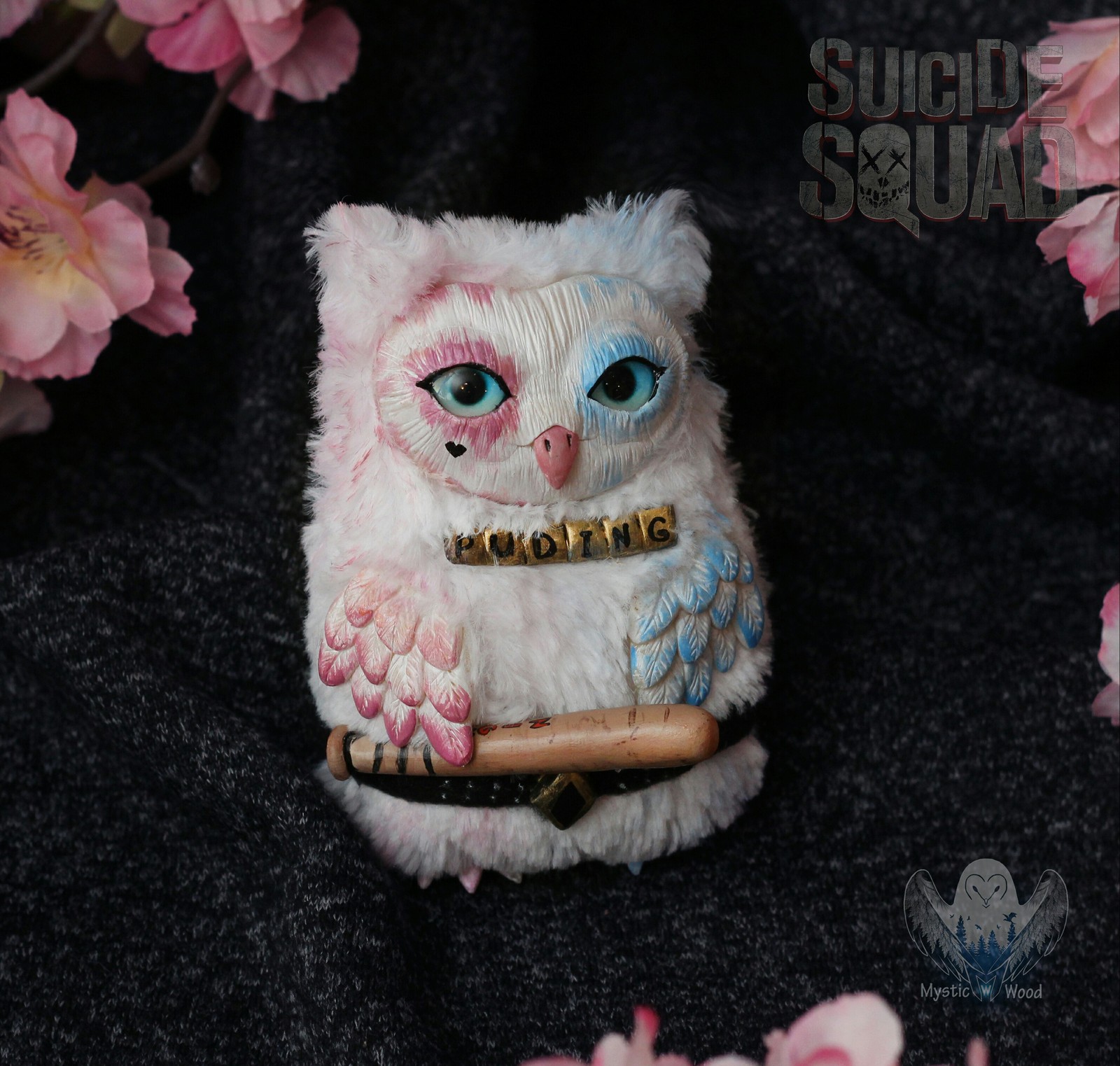 Harley Quinn owl - My, Harley quinn, Suicide Squad, Owl, Needlework without process, Polymer clay, Longpost