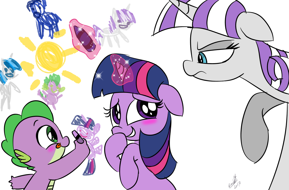 play time - My little pony, PonyArt, Twilight sparkle, Twilight Velvet, Spike