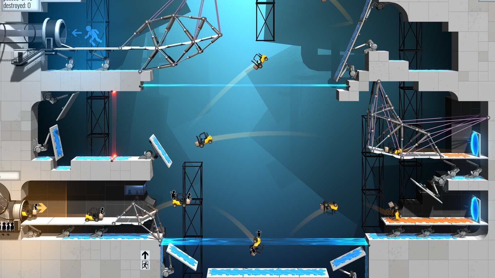 Bridge Constructor Portal Released - Steam, , Games, Головоломка, Portal, Video, Longpost