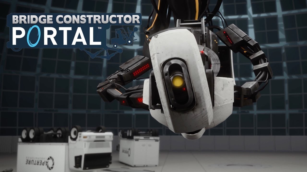 Bridge Constructor Portal Released - Steam, , Games, Головоломка, Portal, Video, Longpost