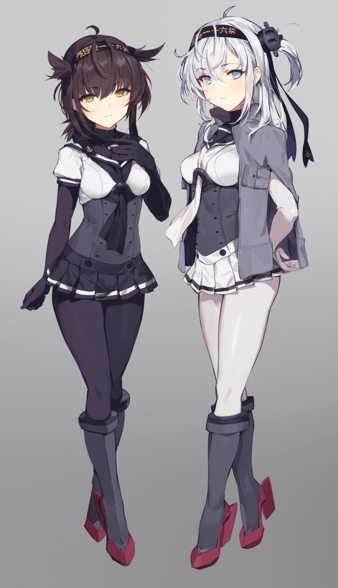 Hatsuzuki and Suzutsuki - Kantai Collection, Hatsuzuki, Suzutsuki, Аниме, Anime Art