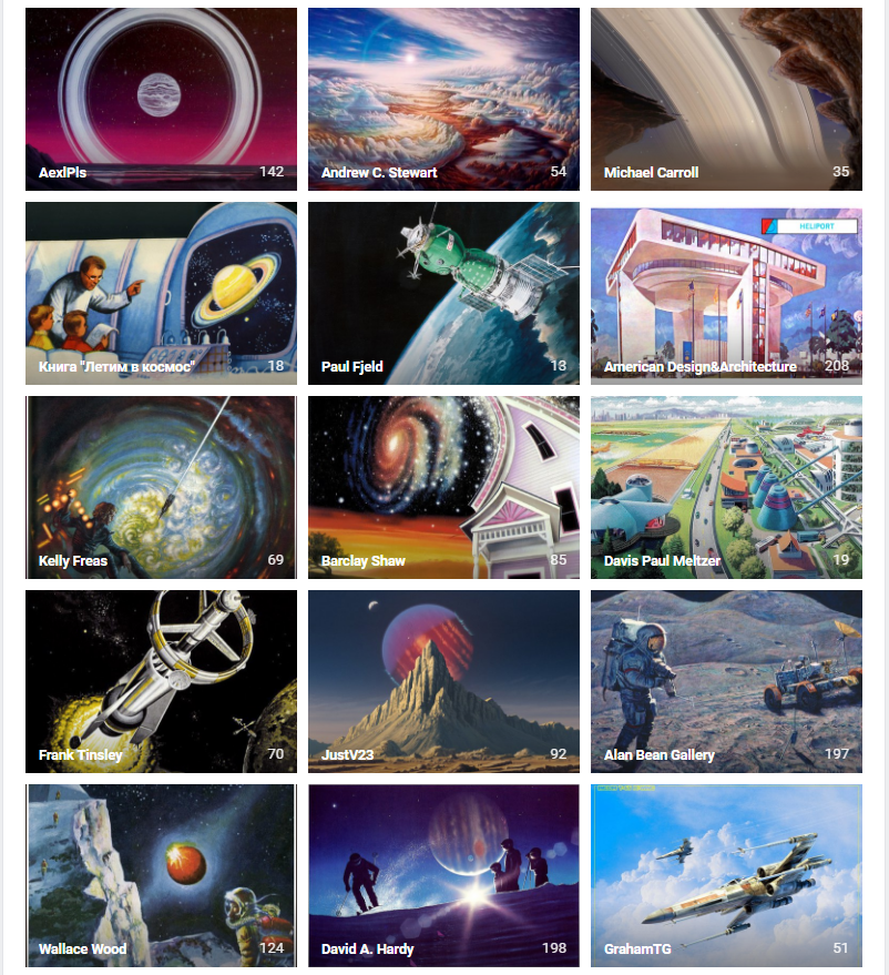 The largest collection of science fiction artists and fantasy filmstrips - Fantasy, Painting, Space, Future, Artist, Art, Art, Longpost