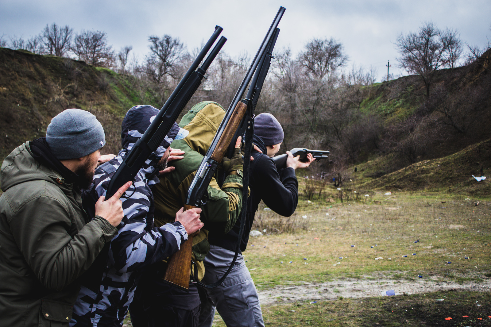 A land of opportunity where you have to protect yourself and your family... - My, Weapon, Shooting, Shotgun, Tactics, Self defense, Detachment, Public organizations, Protection, Longpost