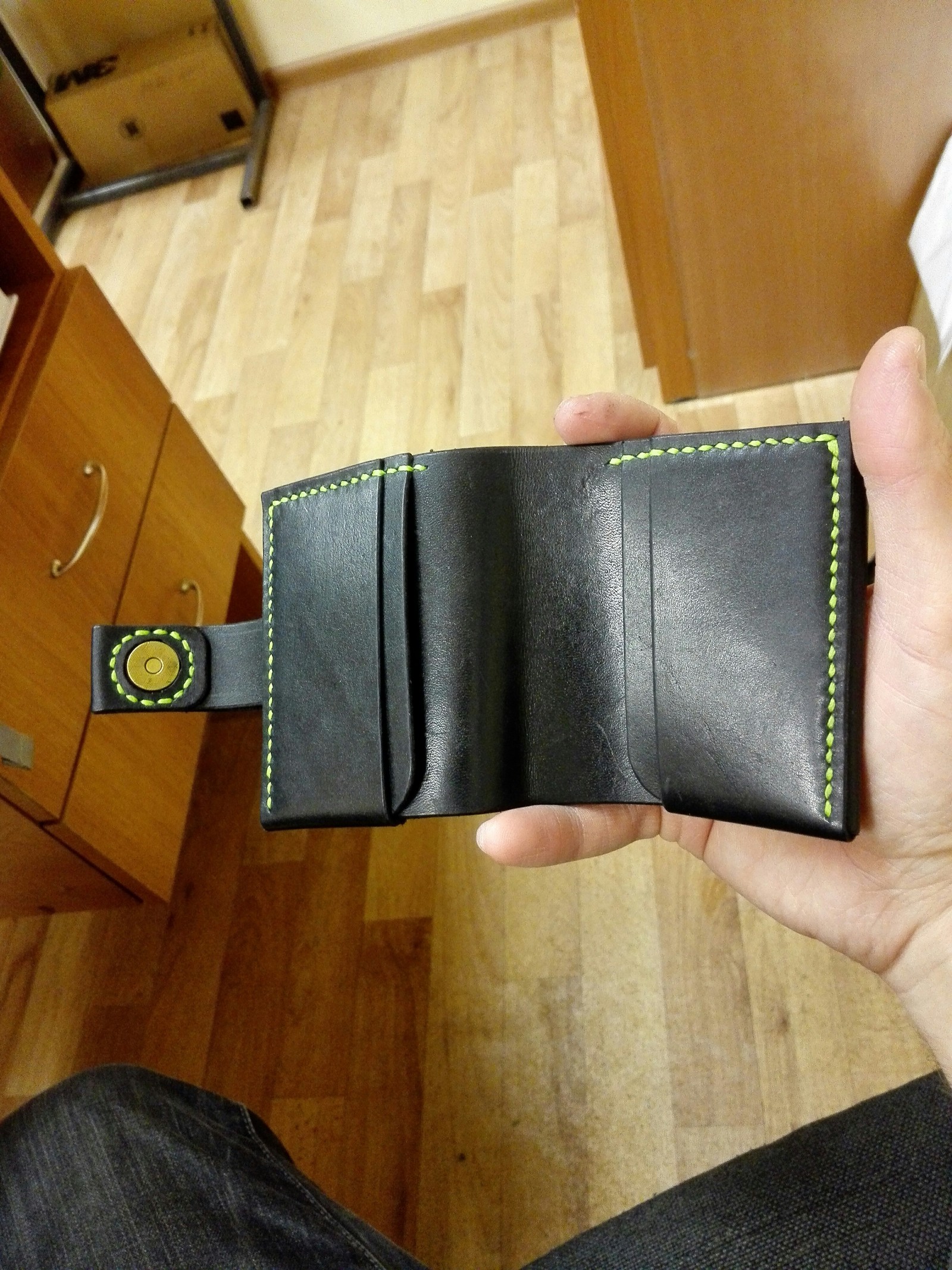 Younger brother - Handmade, Leather products, Wallet, Longpost