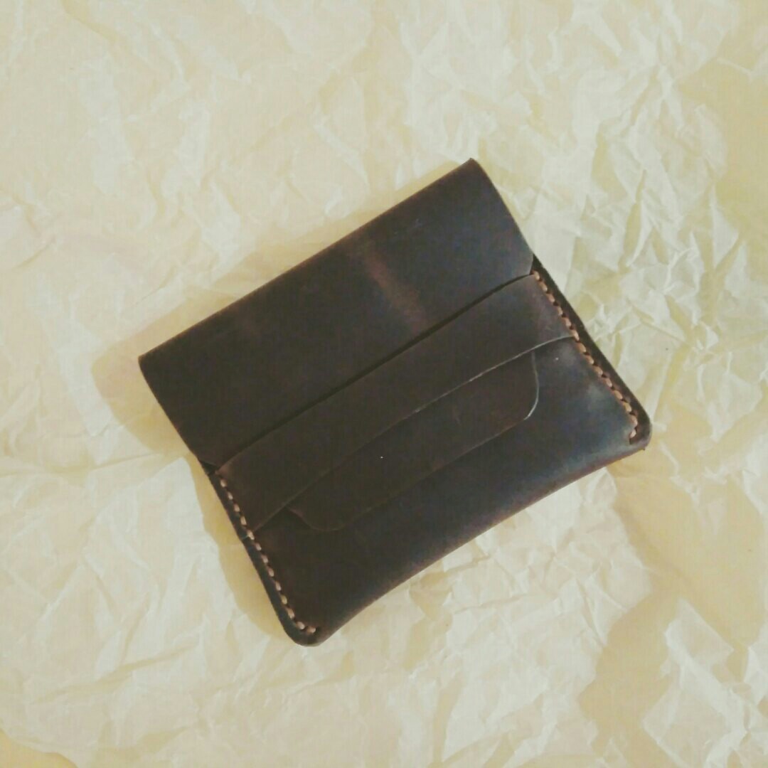 Pair of bespoke pieces - My, Wallet, Handmade, Leather, Longpost