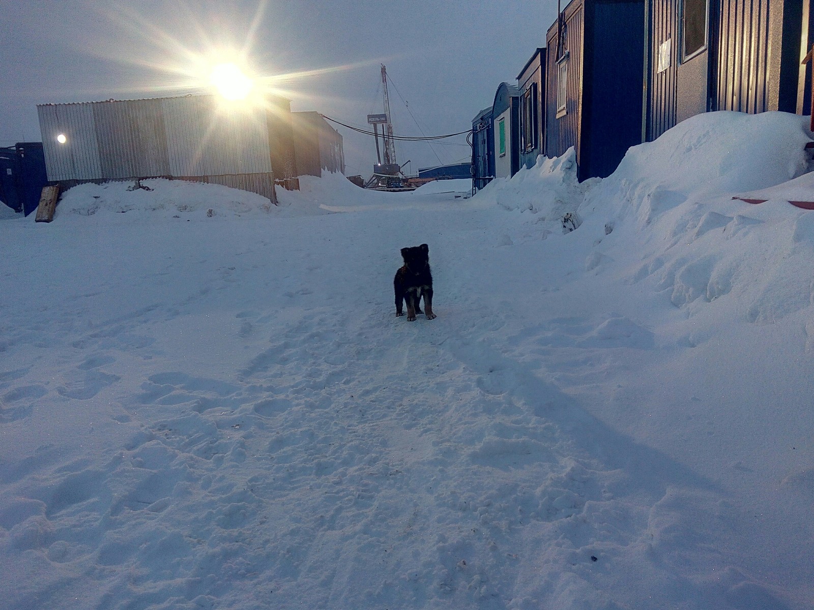 Shift camp. Furry pombur. - North, Drilling