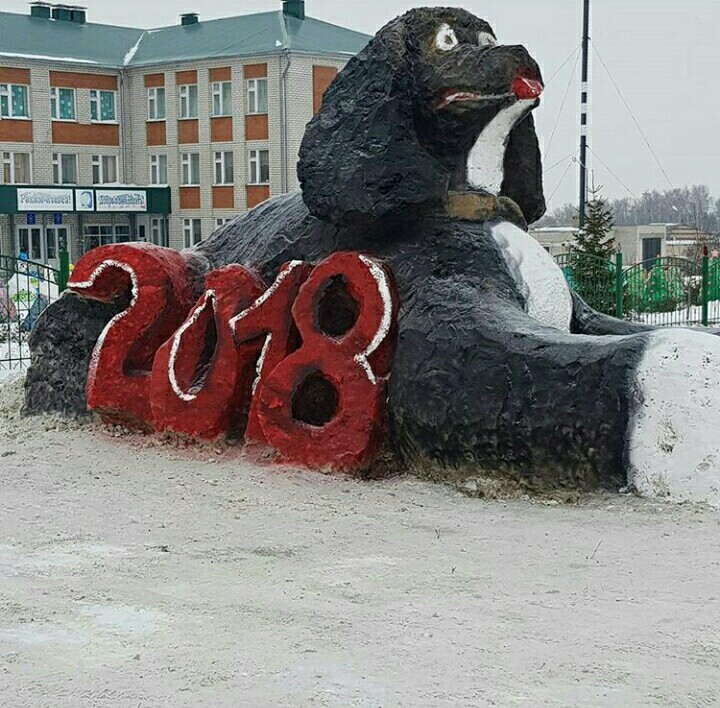 Year of the dog - New Year, Snow figures, Stubbornness