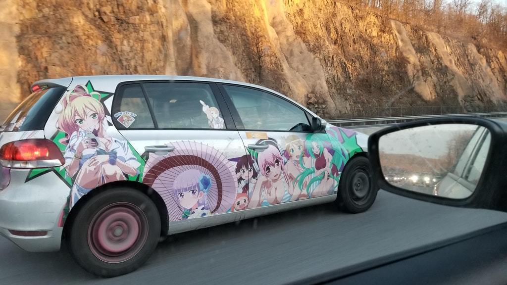 Waifu mobile! - Anime, Motorists, Car, WTF