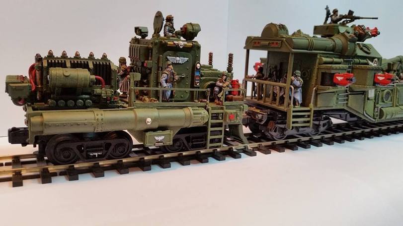 Choo-choo-choo heretics end - Modeling, Warhammer 40k, Death korps of krieg, Conversion, Longpost