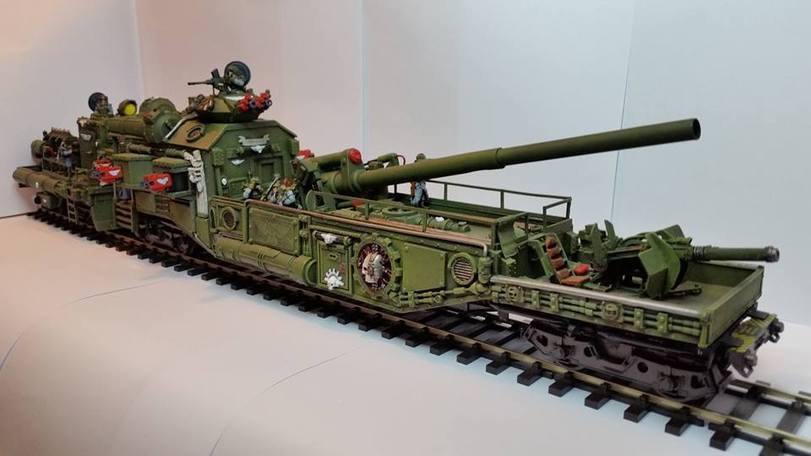 Choo-choo-choo heretics end - Modeling, Warhammer 40k, Death korps of krieg, Conversion, Longpost