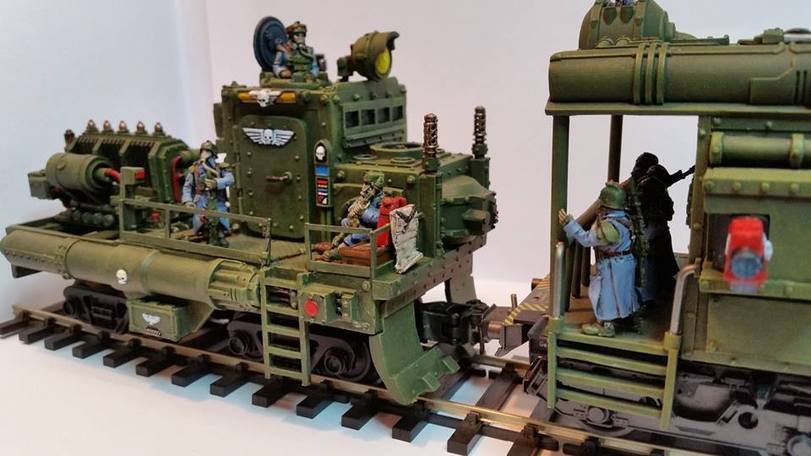 Choo-choo-choo heretics end - Modeling, Warhammer 40k, Death korps of krieg, Conversion, Longpost