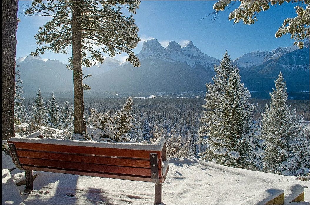 Gorgeous view - Winter, The mountains, From the network