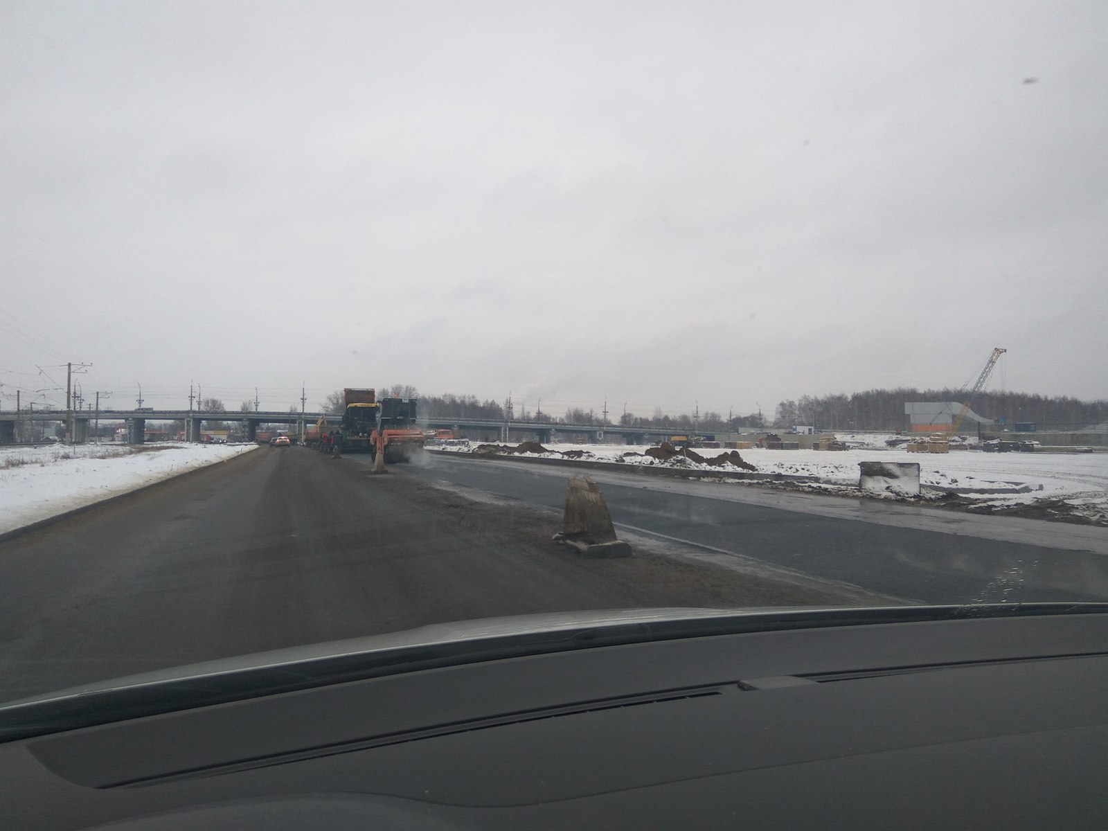 New roads for the new year! - New Year, Presents, Asphalt, Saransk, Snow, Longpost